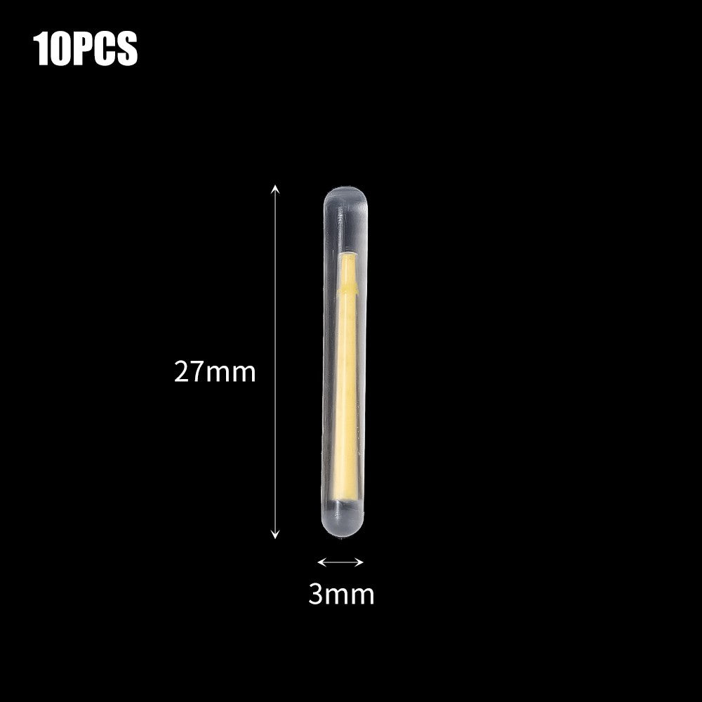 50/100 peças Bastão Fluorescente Vaga-lume Luz de Vara de Pesca Flutuante Luminoso Escuro Vara de Pesca Exterior Luz de Vara Fluorescente