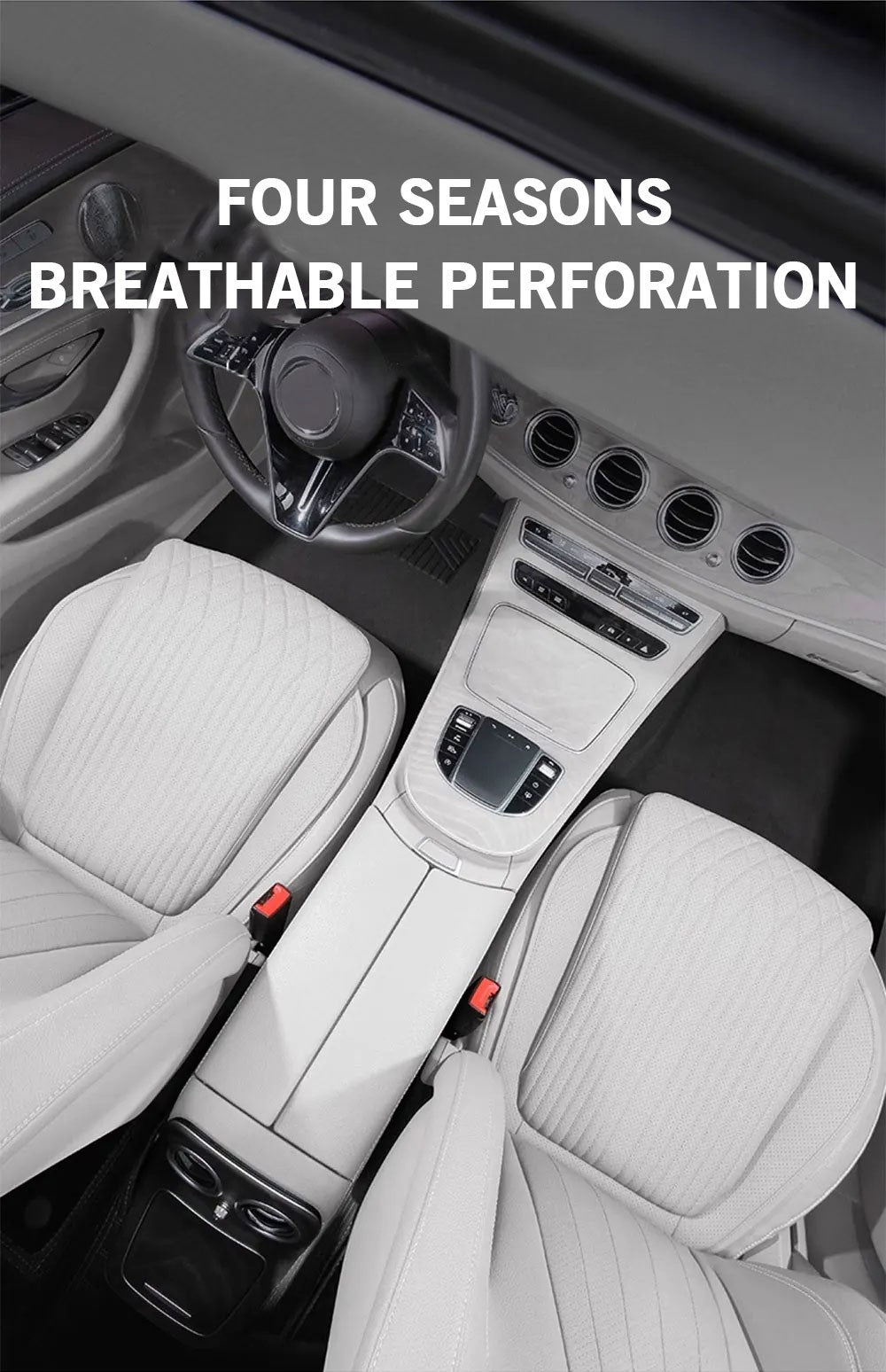 For Tesla Car Cushion Nappa Leather Breathable Non-slip Car Seat High Rebound Pad Seat Cushion Four seasons Universal Auto Seat