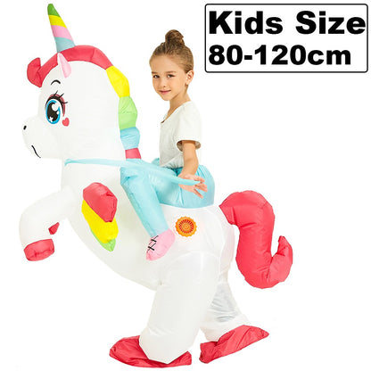 HOT Anime Dinosaur Inflatable Costume Party Mascot Costumes Suit Disfraz Cosplay Halloween Costumes For Adult Kids Dress