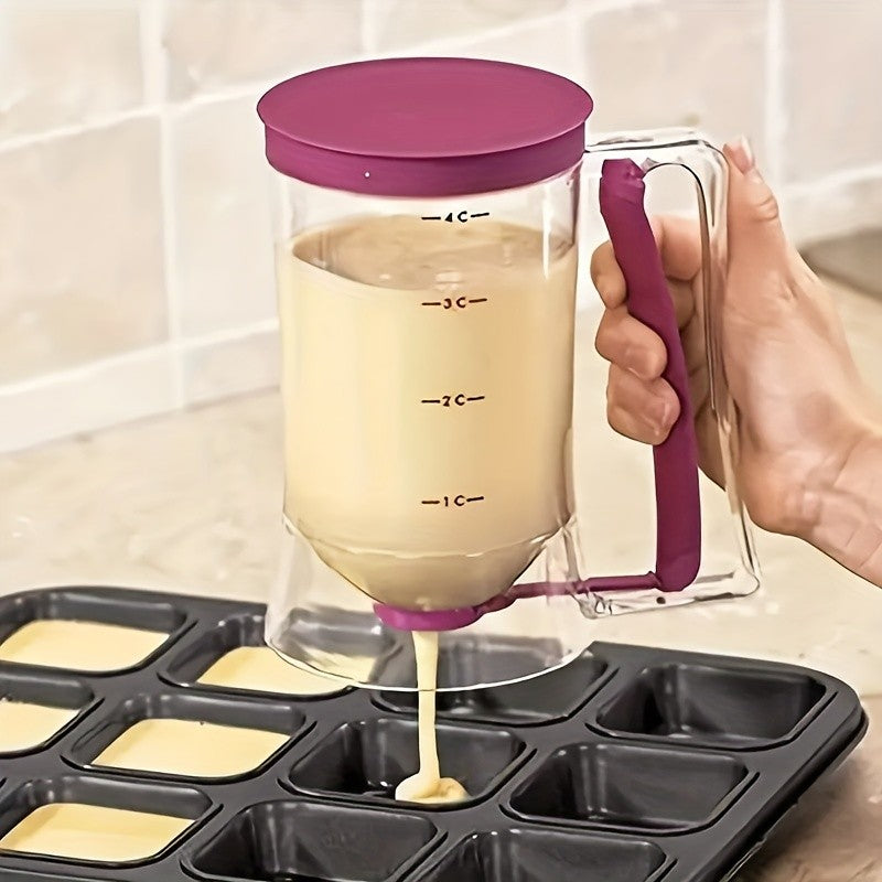 1 Pcs 900ml Batter Dispenser Hand-held Graduated Funnel Pastry Dough Dispensador For Pancake Cupcakes Cake2025new