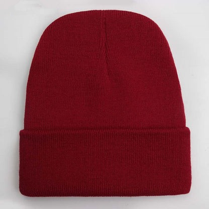 Touca Sólida Unissex Outono Inverno, Mistura de Lã, Macia e Quente, Boné de Tricô Masculino Feminino, Gorro, Toucas de Esqui, 24 Cores