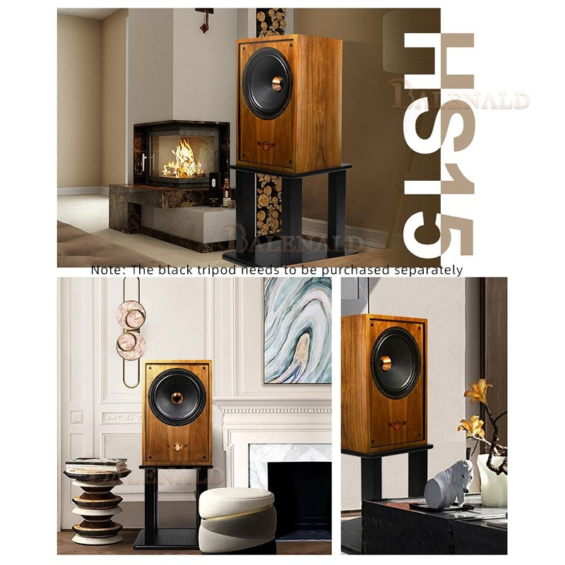 Caixas de som hifi Banlong de alta fidelidade coaxial de 12 polegadas, bookshelf, caixas de som de alta fidelidade, áudio passivo com acabamento em madeira.