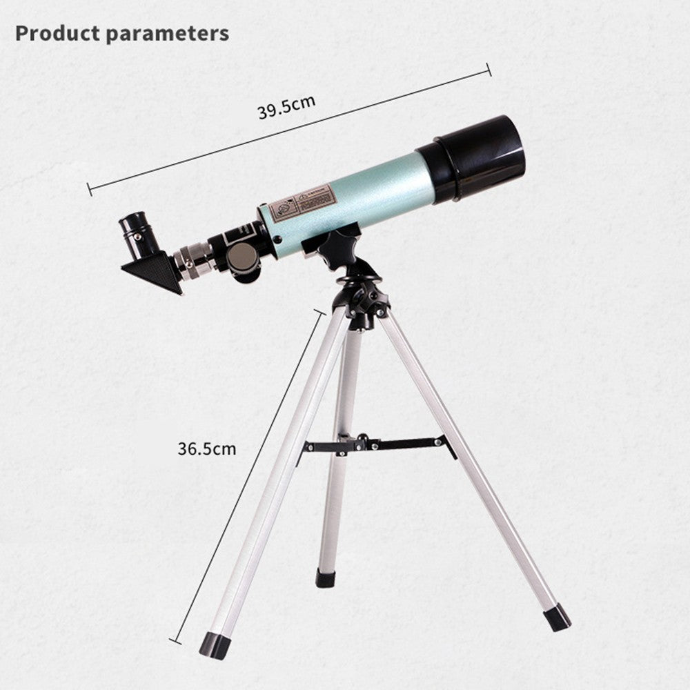 Telescópio Astronômico Refrator Monocular para Iniciantes Adultos com Zoom de 60x, para Observar Estrelas e a Lua