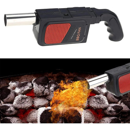 Outdoor Camping Picnic Barbecue Air Blower Portable Handheld Electric BBQ Cooking Fan Air Blower Fire Bellows Tool