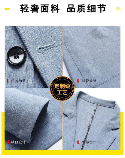 2024 Summer Ice Silk Blazers Elasticity Men's Thin Windbreak Classic Solid Color Casual Business Suit Jackets Office Social Coat