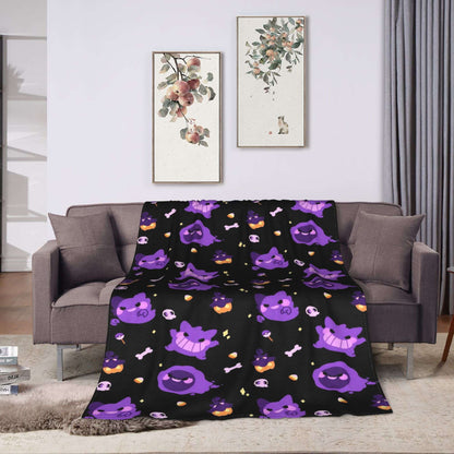 Cobertores Gengar Mantas De Pelúcia Novas Super Quentes Para Meninas Meninos Sofá Cadeira Flanela Colcha Protetor De Cama