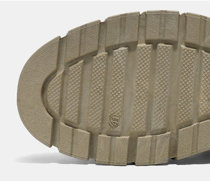 2025 new men's retro high top work boots, anti slip and durable hiking shoes, comfortable tactical desert outdoor men's shoes