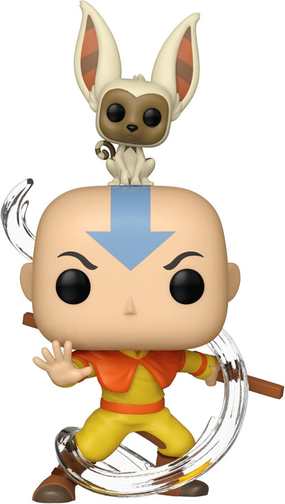 Animação: Avatar - Aang com Momo 534 Bonecos de Ação em Vinil