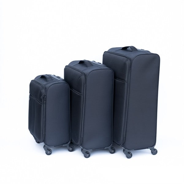 3 piece luggage set  Oxford cloth suitcase black(No password lock)  carry on luggage  trolley bag high-capacity