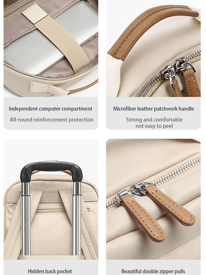 LEFF Women Backpack High Quality Large Capacity Laptop Backpacks Trendy Female Commuting Backpack Waterproof Outdoor Travel Bags