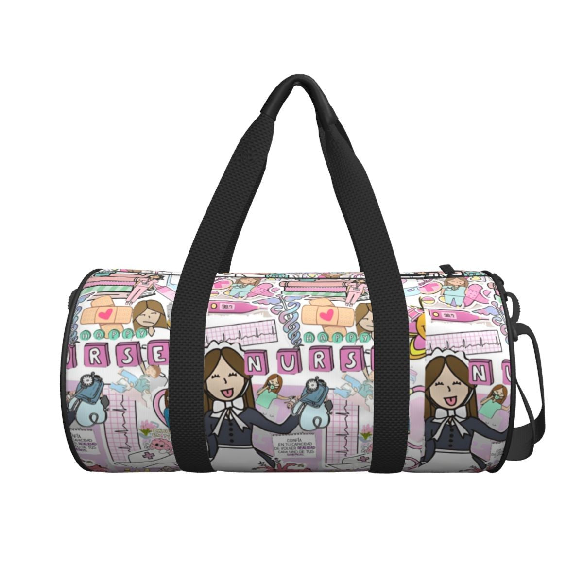 Couple Travel Bag Enfermera En Apuros Doctor Nurse Gym Bag Large Oxford Custom Handbag Colorful Casual Sports Bag