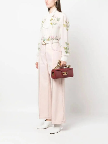 Elegant Fashion Luxury Brand Replica Handbag for Women New In High-Quality Metal Handle Designer Shoulder Bag Rectangular Shape