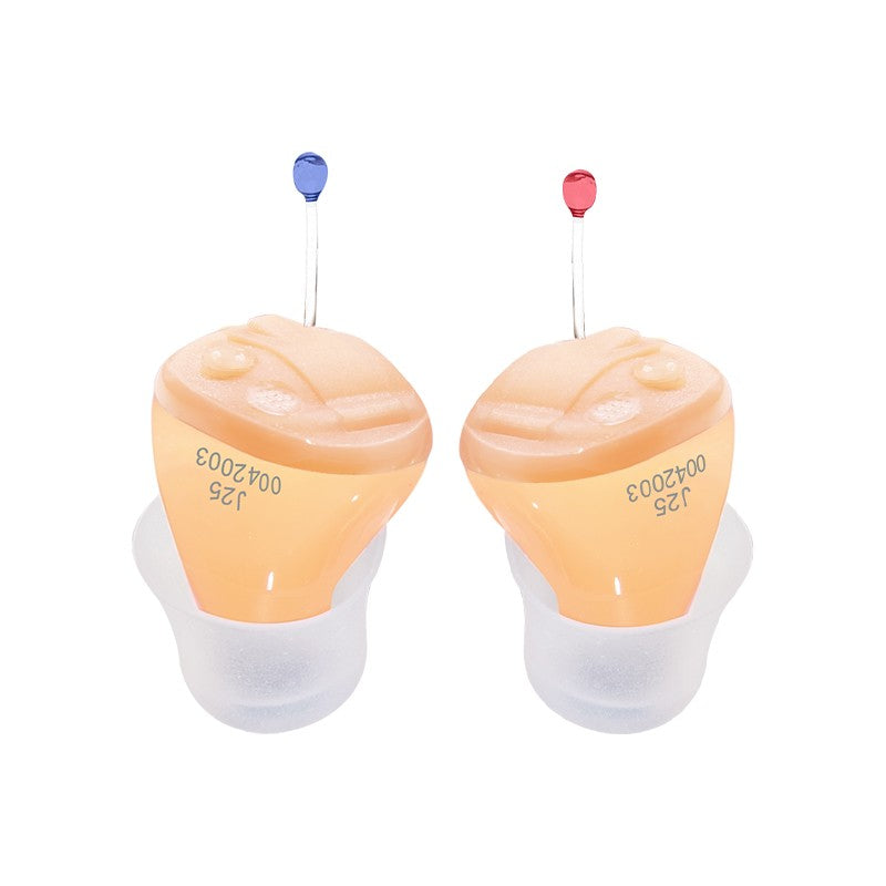 Aparelhos Auditivos Audífonos J25 Aparelho Auditivo Portátil SuperMINI para Ouvido Interno, Amplificador de Som Invisível para Idosos/Deficientes Auditivos, Drop Shipping