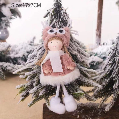 New Year 2024 Christmas Angel Dolls Xmas Tree Pendant Ornaments Navidad 2022 Christmas Decoration for Home Natal Gifts Noel Deco
