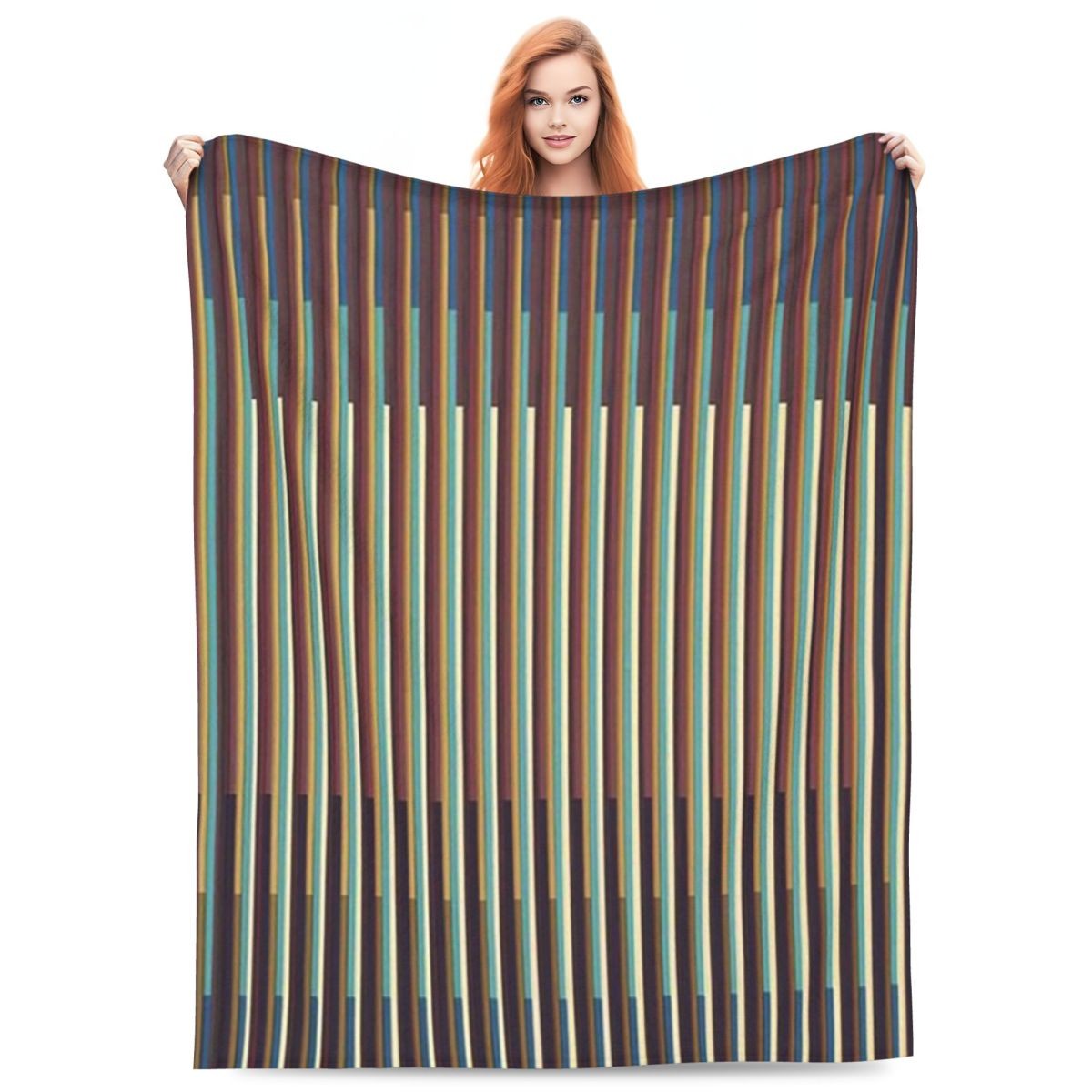 Carlos Cruz-Diez Blanket Soft Warm Flannel Throw Blanket Bedspread for Bed Living room Picnic Travel Home Couch