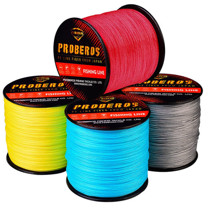 Linha PE Trançada Dyneema de 8 fios para Pesca em Rochas/Mar 0.1mm-1.0mm 6LB-300LB Linha Principal para Isca Multifilamento Livre de Emaranhados Fio PE Trançado