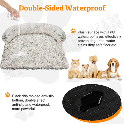 Manta lavável Capa de sofá Cama grande para cães Sofá de pelúcia para cães e gatos Sofá almofada de pelúcia quente para cães e gatos. Inverno