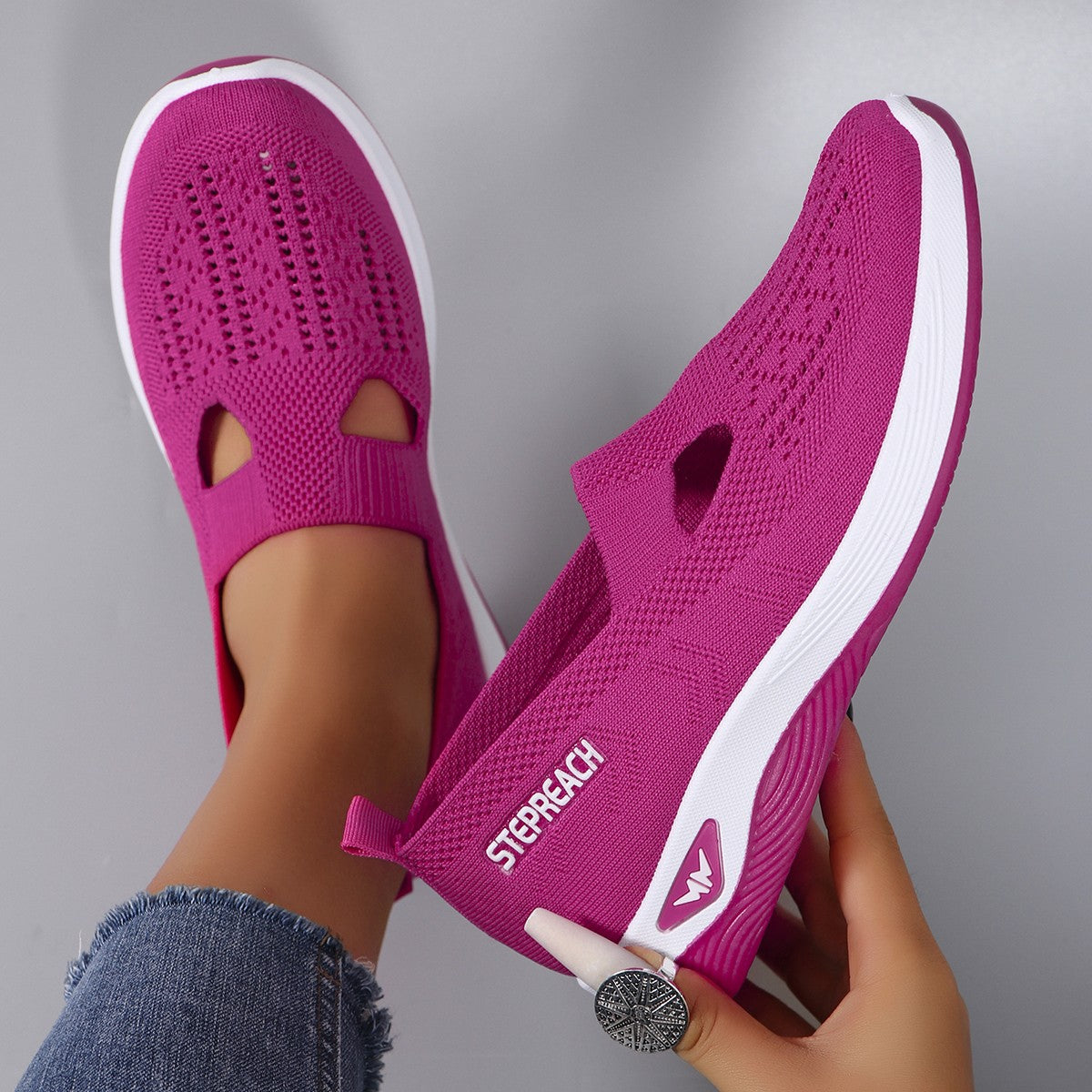 Women's summer breathable mesh flat shoes women's shoes casual sneakers shoes, clearance free shipping