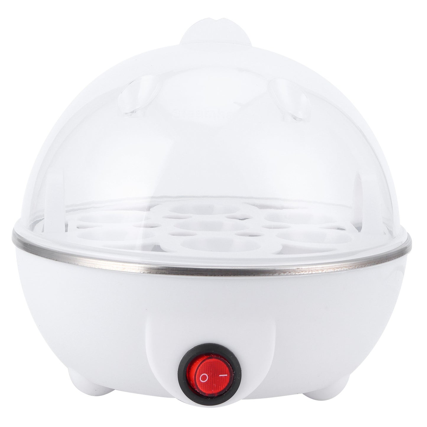 Panela Elétrica de Ovos para Uso Doméstico, Cozedor de Ovos para Café da Manhã, Mini Panela de Ovos Multifuncional, Vaporizador de Camada Única para Cozinha