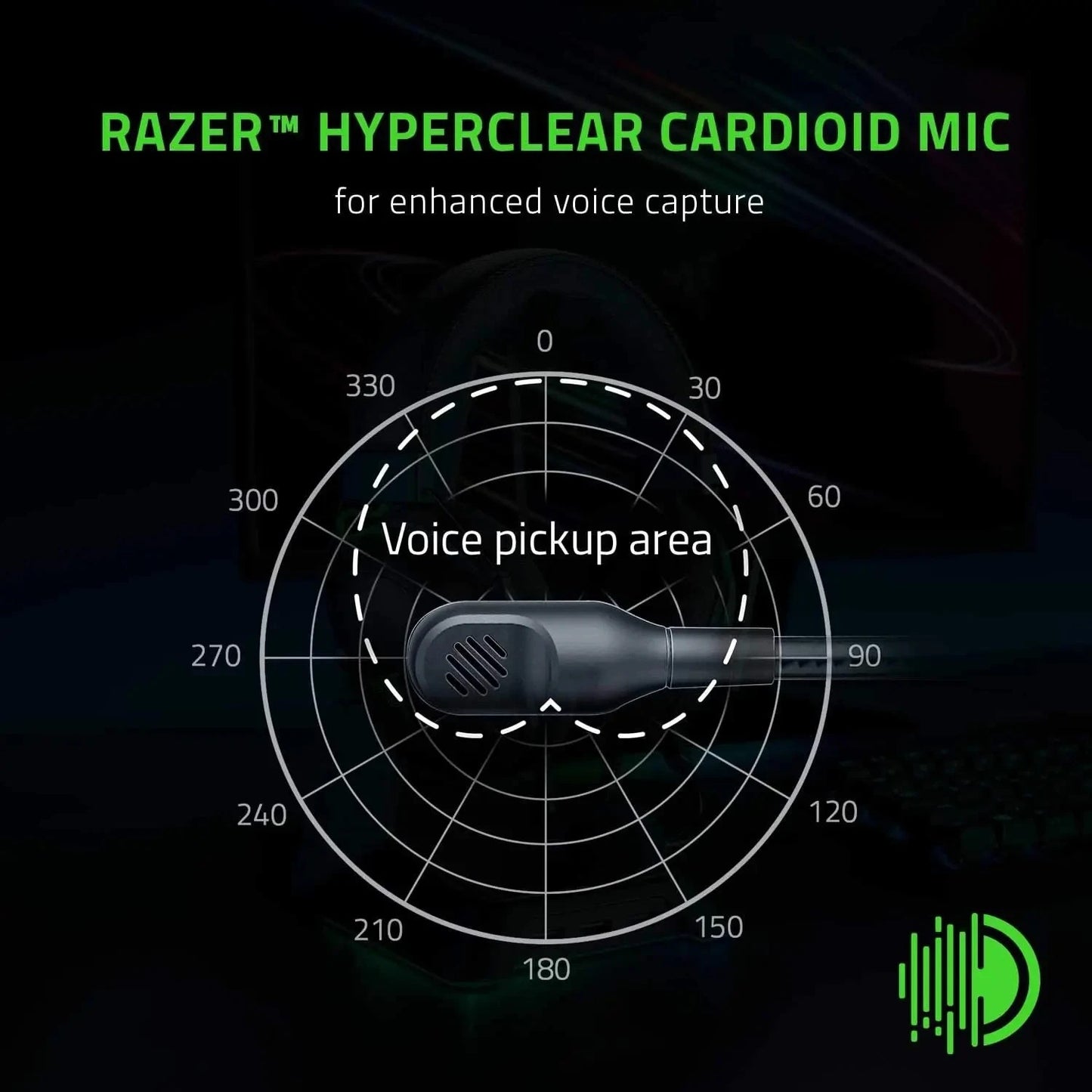 Headset Gamer Razer BlackShark V2 X com fio, cancelamento de ruído passivo avançado, som surround 7.1, microfone cardióide Hyperclear