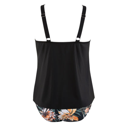 Women Tummy Control Tankini Bathing Suits High Waisted Padded Swimwear Plus Size Beachwear Swimsuit Bikini Sets Female