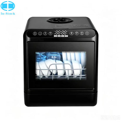 Portable Dishwasher Machine 5 Sets Tableware Desktop Dish Washer for Home Kitchen Appliances Compact Countertop Cleaner with