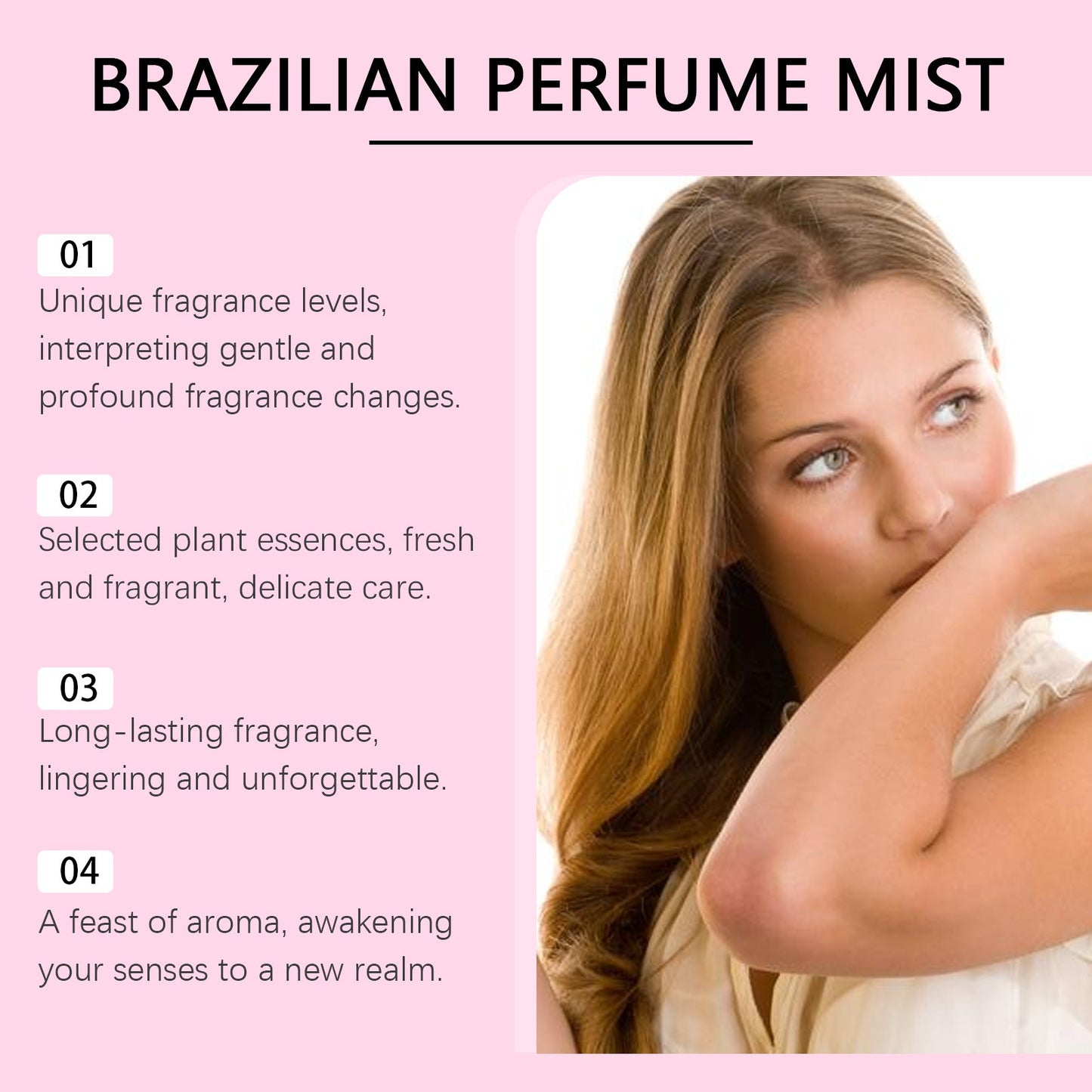 Roxelis 100ml Brazilian Style Perfume Light Fragrance Red Pitaya Jasmine Scent Fresh Long Lasting Aroma Dating Flirting Perfume