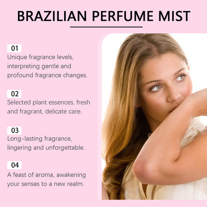 Roxelis 100ml Brazilian Style Perfume Light Fragrance Red Pitaya Jasmine Scent Fresh Long Lasting Aroma Dating Flirting Perfume