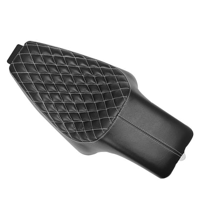 Banco Duplo Dianteiro Traseiro Preto para Piloto e Passageiro para Motocicleta Harley Sportster XL883 1200 Custom 72 48 2004-2016