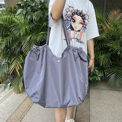 Fashion Foldable Shopping Bag Environmental Protection Large Capacity Supermarket Shopping Portable Folding Bag Out Handbag