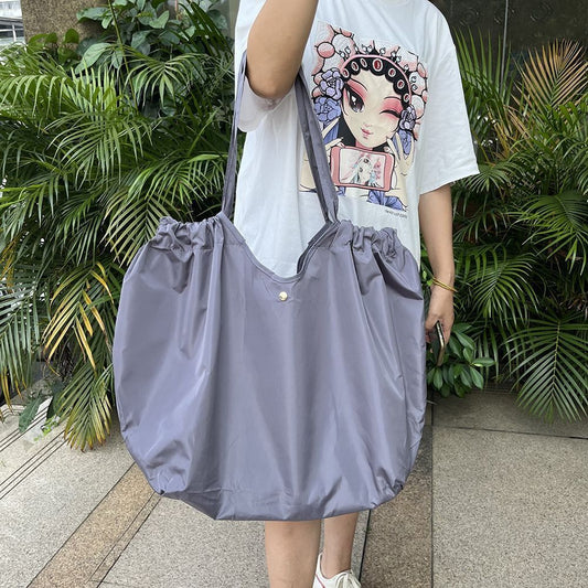 Fashion Foldable Shopping Bag Environmental Protection Large Capacity Supermarket Shopping Portable Folding Bag Out Handbag