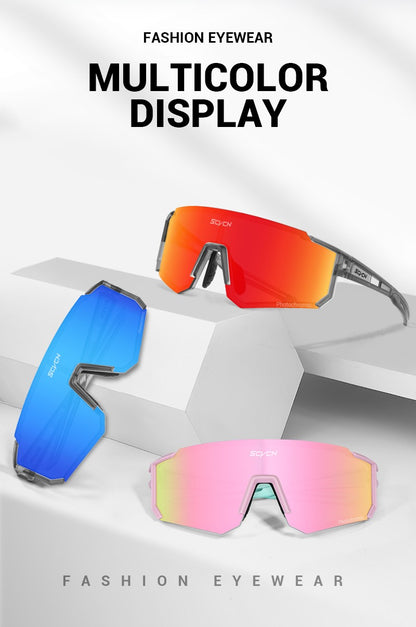 Óculos de Sol Fotocromáticos SCVCN Óculos de Ciclismo para Esportes ao Ar Livre Masculino Feminino MTB Escalada Óculos de Condução para Bicicleta Novo