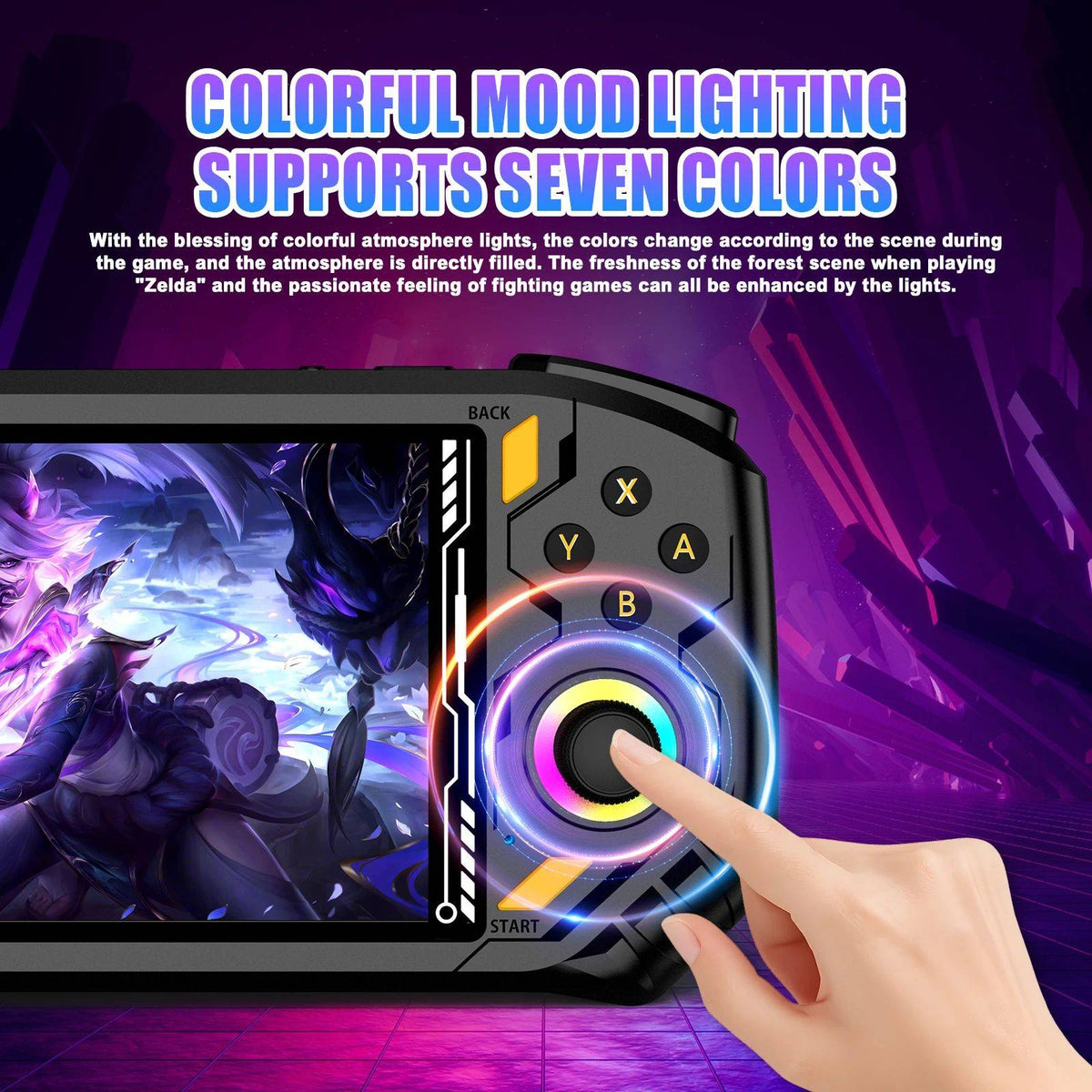 AISLPC RG52 MINI Handheld Game Console 5.5" IPS Screen 2.4 WIFI 22000+Games RK3562 Chip Dual System Portable Pocket Video Player