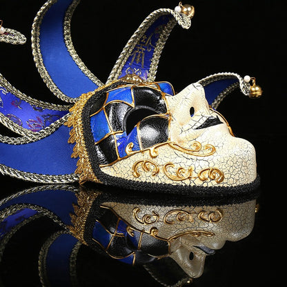 Masquerade Mask for Men and Women Venetian Full Face Mask Jester-Mask Venetian Mardi Gras Mask Halloween Party-Decor