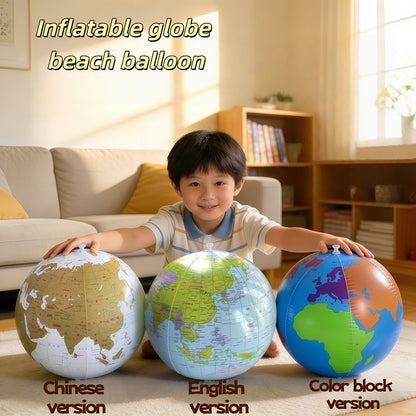 30cm Inflate Globe Beach Ball Toy Map Education Geography Teaching Balloon Props Kid Birthday Gift Water Pool Air Globos Ball