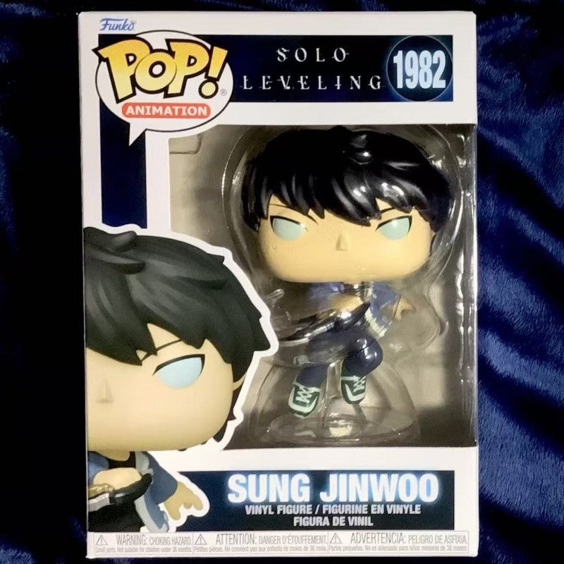 Official Genuine Funko Pop Solo Leveling Sung Jin-Woo Action Doll Model 1982 Limited Edition Hidden Item Vinyl Dolls Gift Toys