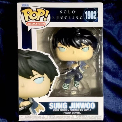 Official Genuine Funko Pop Solo Leveling Sung Jin-Woo Action Doll Model 1982 Limited Edition Hidden Item Vinyl Dolls Gift Toys