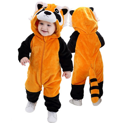 Boys Girls Costume Cute Animal Onesie Halloween Cosplay Outfit Festival Party Jumpsuit Kigurumis Winter Warm Clothes