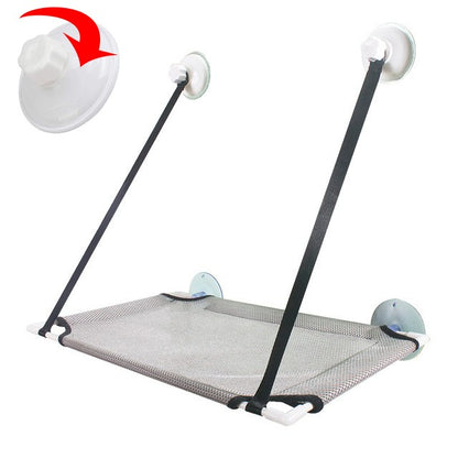 Rede de Gato para Janela Cama para Gatinho Cadeira de Sol Nicho Suspenso Sofá de Gato Túneis de Dois Andares Ventosa para Parede Cama Suspensa para Animais de Estimação de Inverno