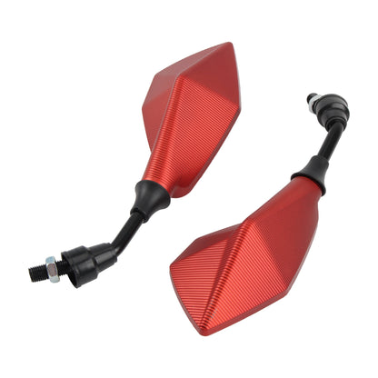 2 Peças 10MM Universal Retrovisor de Moto Grande Angular Ajustável Para Scooter Bicicleta Elétrica Ciclomotor Quadriciclo Acessórios Modificados