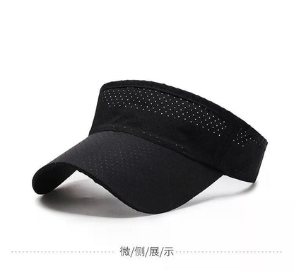 Summer Breathable Air Sun Hats Men Women Adjustable Visor UV Protection Top Empty Solid Sports Tennis Running Sunscreen Cap Hat