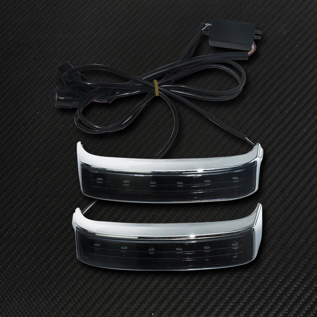 Luz de Seta de Motocicleta Luz de Freio Traseira Alforje Indicadores de Cauda para Harley Street Glide Road King CVO Limited FLHX 2014-2022