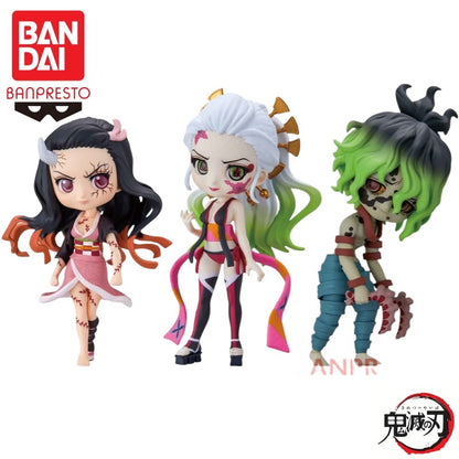 Em estoque Bandai Banpresto Original Demon Slayer Qposket Petit Kamado Nezuko Boneca Nova Lacrada Boneco de Ação Garagem