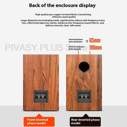 6.5 Inch Speaker Cabinet 18mm MDF Empty Sound Box DIY Enclosure Front Rear Port Speaker Accessories For Home Theater DJ Studio