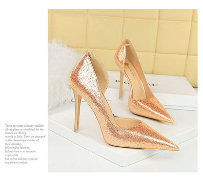 BIGTREE Shoes Sequin Cloth Women Pumps Fashion Wedding Shoes Luxury High Heels Women Shoes Stilettos Heels Sexy Party Shoes 2025