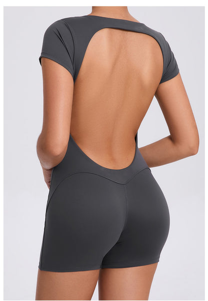 Sporty Jumpsuit Sport Outfit for Woman Sportswear Padding Sports Overalls 2025 Gym Set Women Suit for Fitness Yoga Clothes