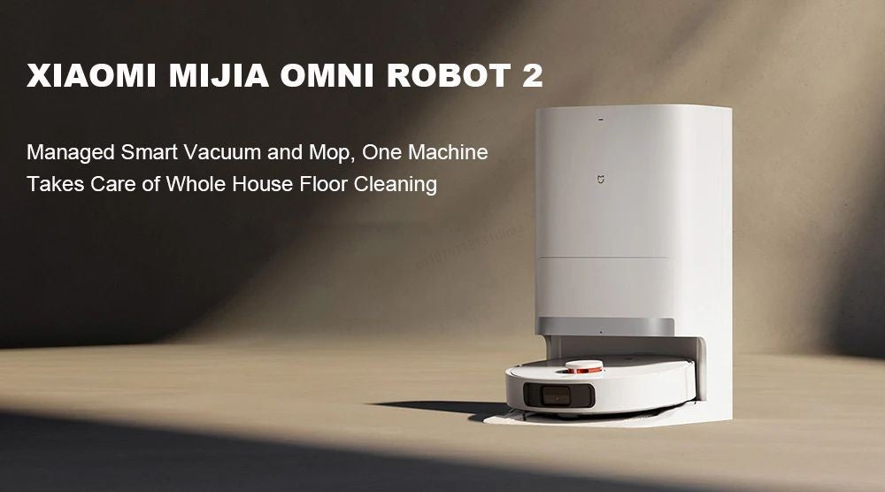 XIAOMI MIJIA Smart OMNI Robot 2 Vacuum Cleaners Mop Collection Self Cleaning Doc Empty Dust 75 Days of Continuous Garbage Collec