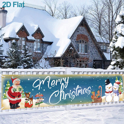 Christmas Outdoor Banner Merry Christmas Decorations For Home 2025 Outdoor Decor Xmas Navidad Noel Natal Happy New Year 2026