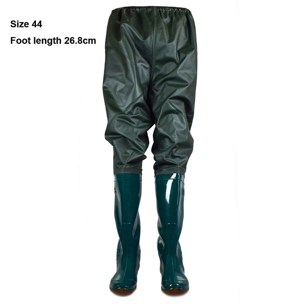 Calça Plástica de PVC para Transplante, Botas de Pesca Impermeáveis Antiderrapantes com Cano Alto, 10 Tamanhos