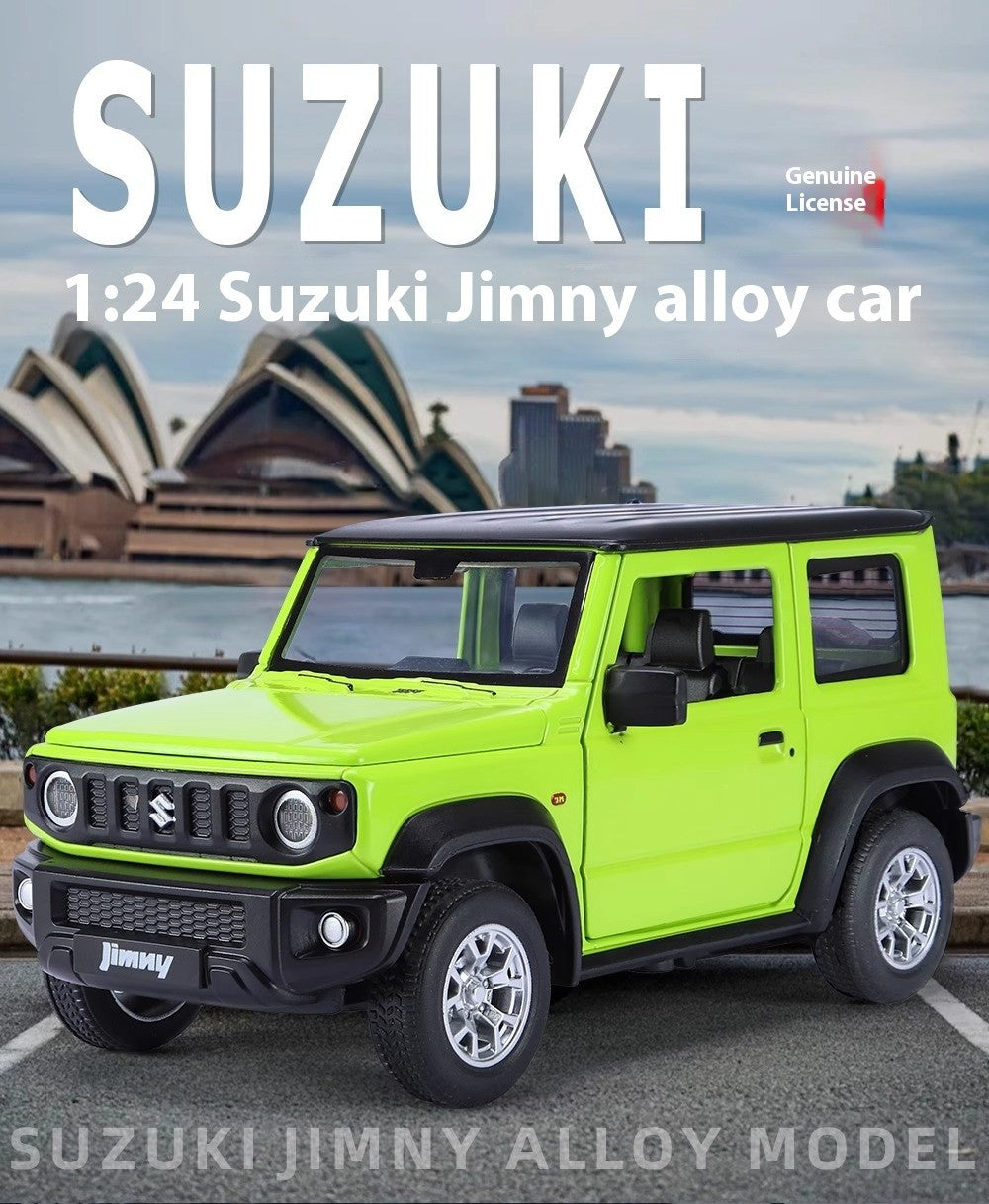 Miniaturas 1/24 Suzuki Jimny SUV Liga Off Road Modelo Diecast Puxar para Trás Brinquedo Infantil Presente Para Crianças Presente de Aniversário Para Namorado